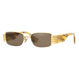 New PROJEKT PRODUKT Gold Semi Rimless Square CL1 CMG Sunglasses Women
